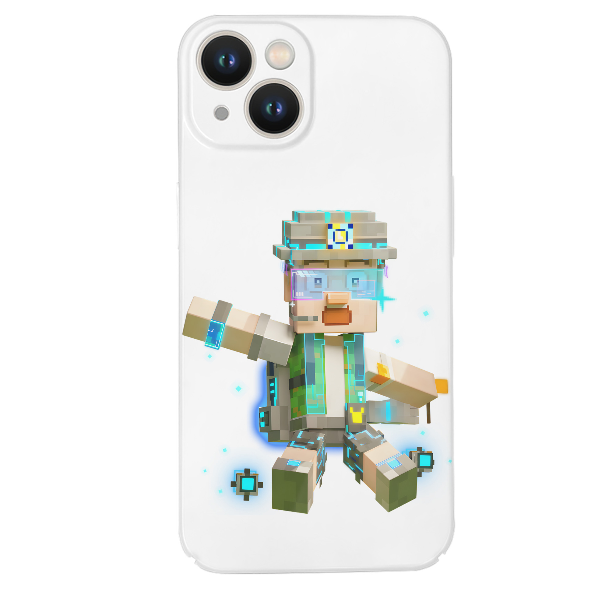 （画像用） マインクラフト ブロックの世界 Minecraft MC Block world 【iPhone 14シリーズ対応】ハードケース